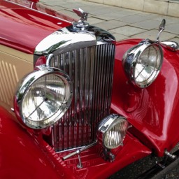1936 Bentley 4.25 Litre All-Weather By Vanden Plas headlight detail